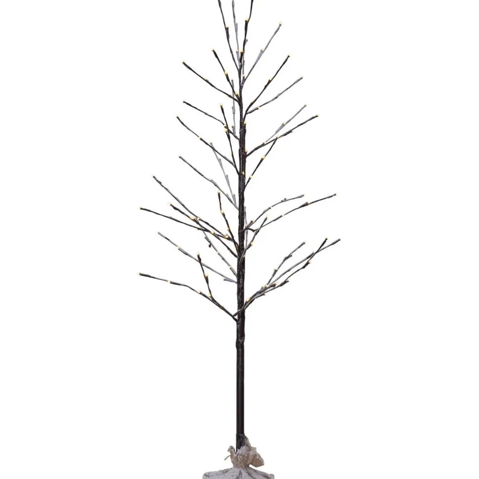 LED-koristepuu Star Trading Tobby Tree, sisä- ja ulkokäyttöön, 120cm, ruskea