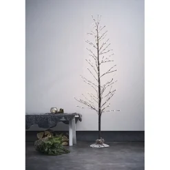 LED-koristepuu Star Trading Tobby Tree, sisä- ja ulkokäyttöön, 120cm, ruskea