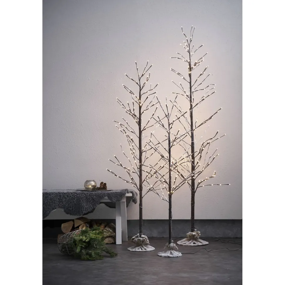 LED-koristepuu Star Trading Tobby Tree, sisä- ja ulkokäyttöön, 120cm, ruskea