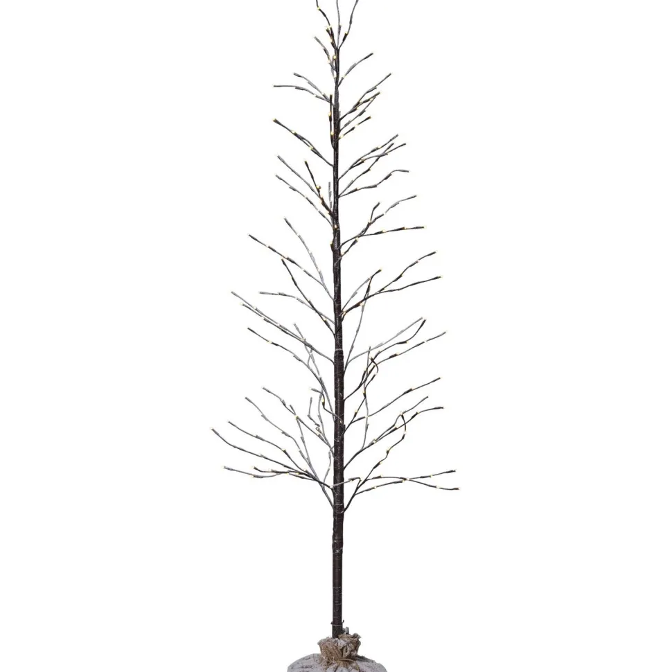 LED-koristepuu Star Trading Tobby Tree, sisä- ja ulkokäyttöön, 120cm, ruskea