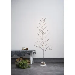LED-koristepuu Star Trading Tobby Tree, sisä- ja ulkokäyttöön, 120cm, ruskea