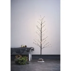 LED-koristepuu Star Trading Tobby Tree, sisä- ja ulkokäyttöön, 120cm, ruskea