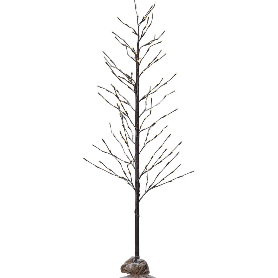 LED-koristepuu Star Trading Tobby Tree, sisä- ja ulkokäyttöön, 120cm, ruskea