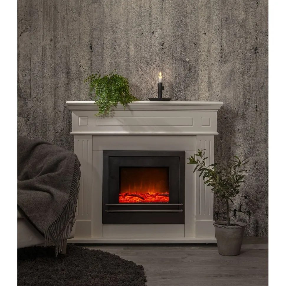 LED-koriste Star Trading Fireplace 400x500x145mm musta
