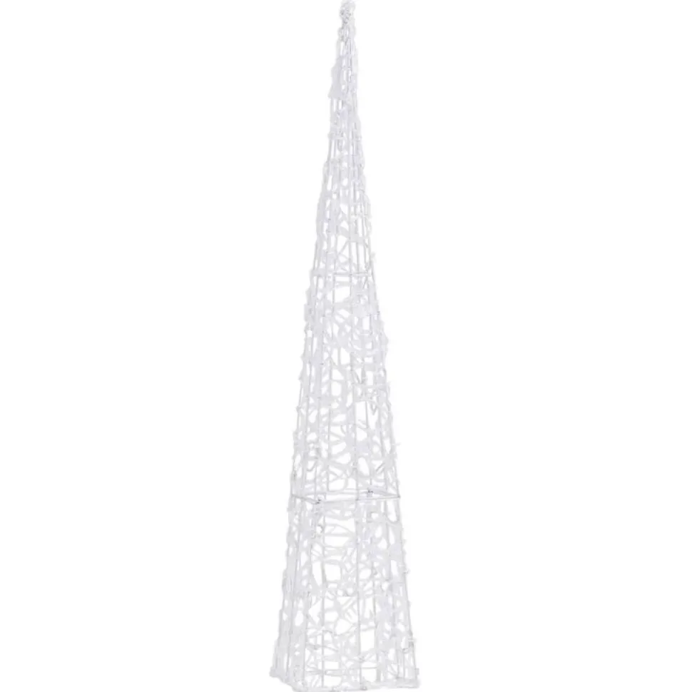 LED-koristevalokartio sininen akryyli 90 cm