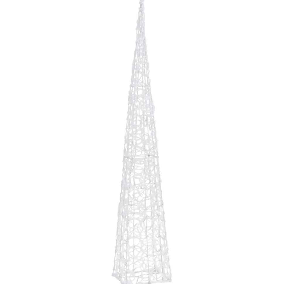 LED-koristevalokartio sininen akryyli 90 cm