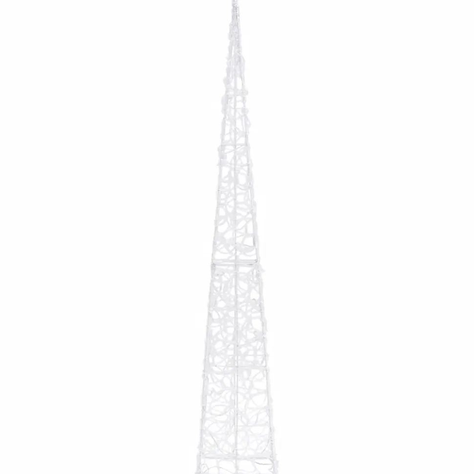 LED-koristevalokartio sininen akryyli 90 cm