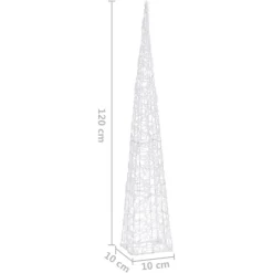 LED-koristevalokartio sininen akryyli 90 cm