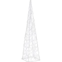 LED-koristevalokartio sininen akryyli 90 cm
