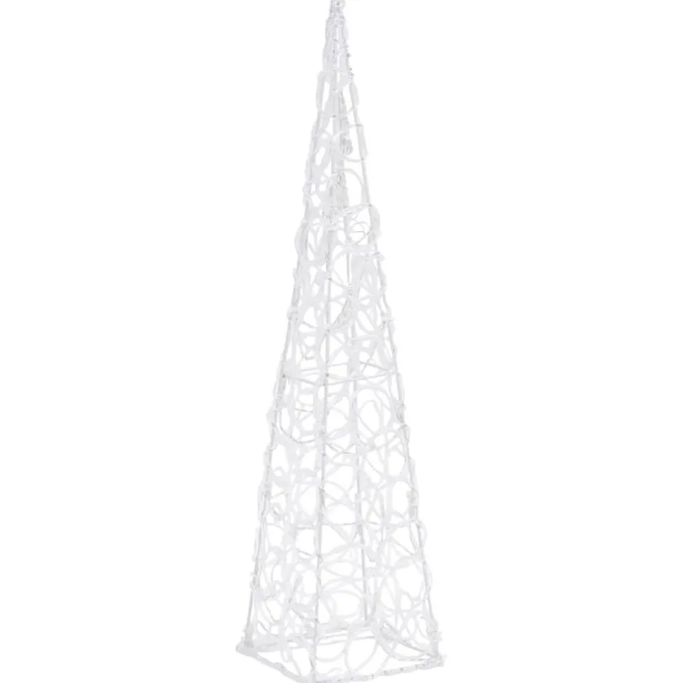 LED-koristevalokartio sininen akryyli 90 cm
