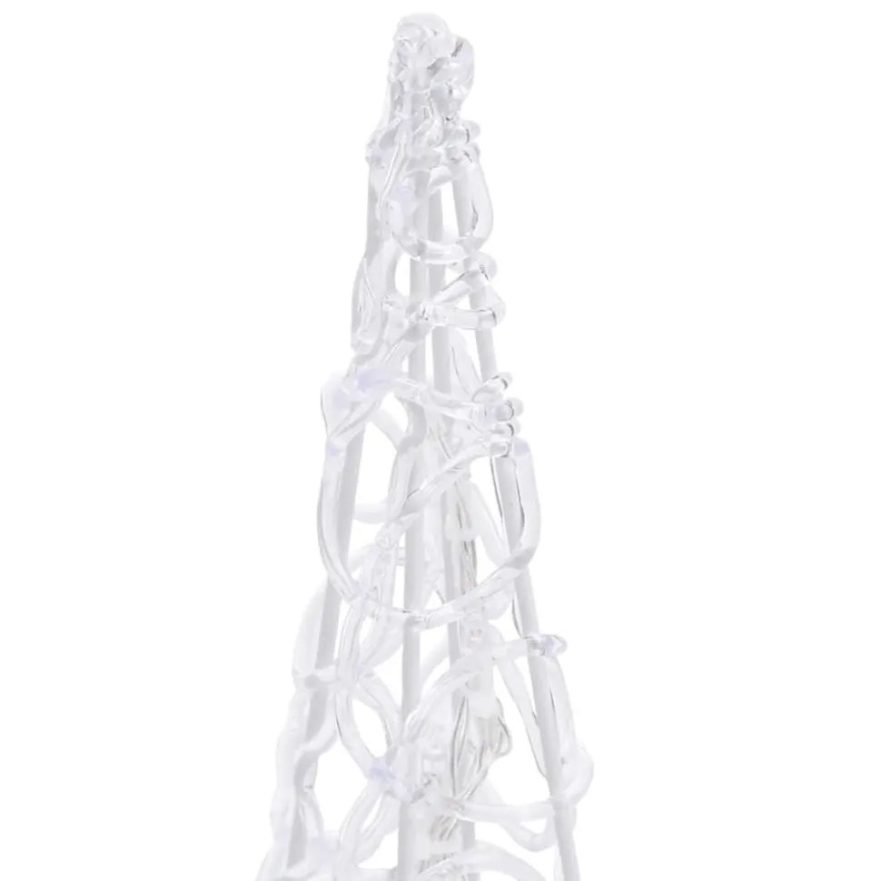 LED-koristevalokartio sininen akryyli 90 cm