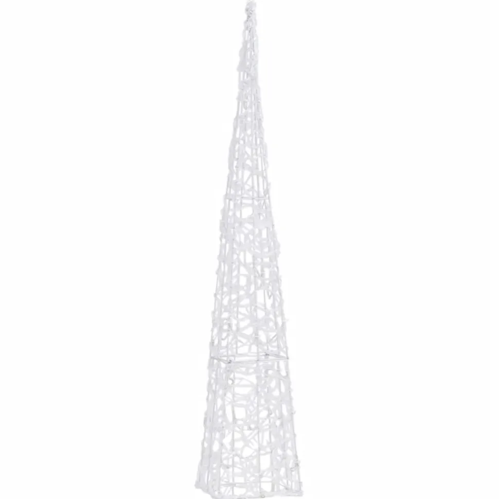 LED-koristevalokartio sininen akryyli 90 cm