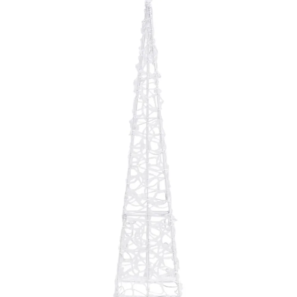 LED-koristevalokartio sininen akryyli 90 cm