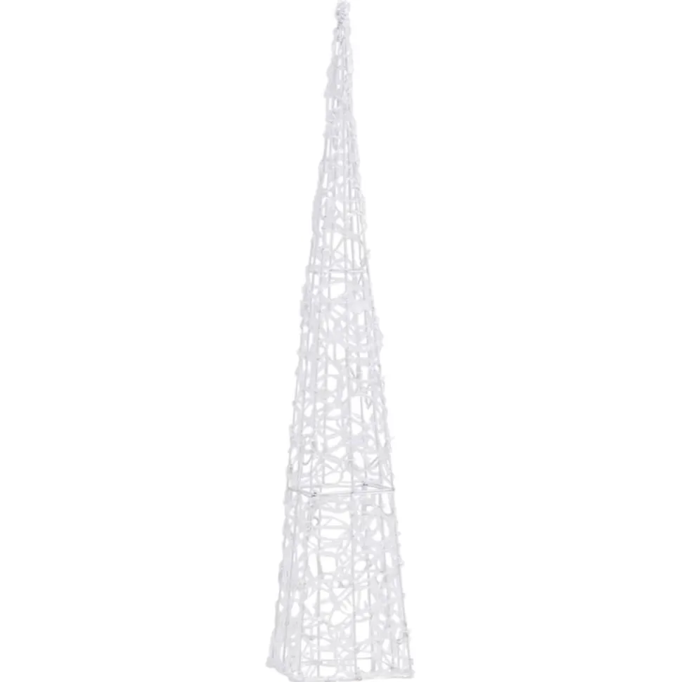 LED-koristevalokartio sininen akryyli 90 cm