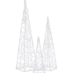 LED-koristevalokartiosarja sininen akryyli 30/45/60 cm