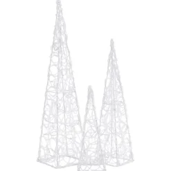 LED-koristevalokartiosarja sininen akryyli 30/45/60 cm