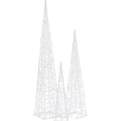 LED-koristevalokartiosarja sininen akryyli 60/90/120 cm