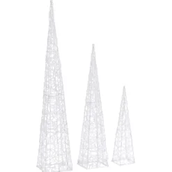 LED-koristevalokartiosarja sininen akryyli 60/90/120 cm
