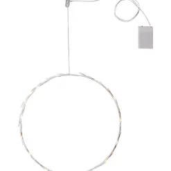 LED-kranssi Star Trading Crispy, 35cm, valkoinen