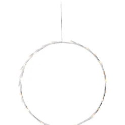 LED-kranssi Star Trading Crispy, 35cm, valkoinen