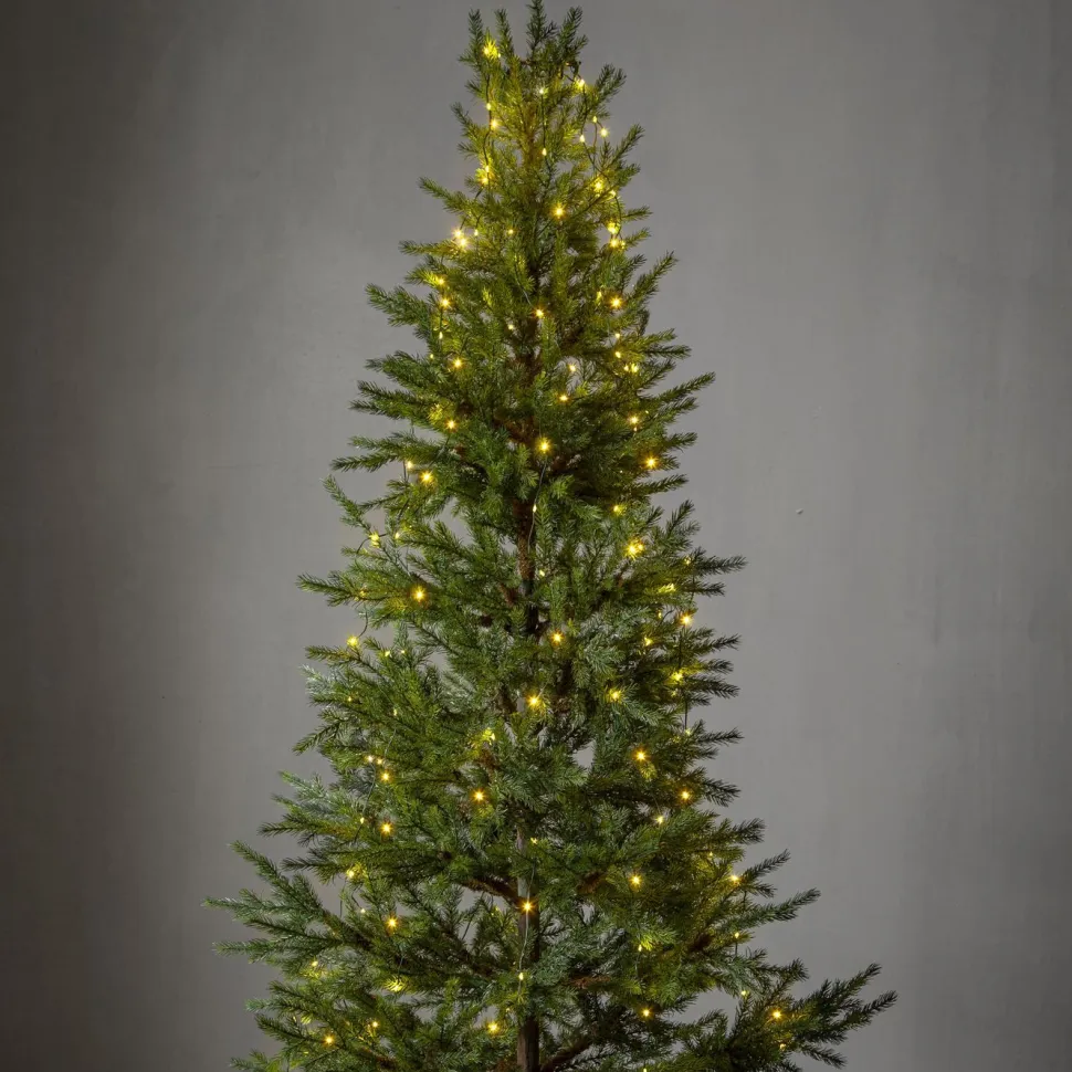 LED-kuusenvalosarja Star Trading Dew Drop Micro, 200cm, vihreä