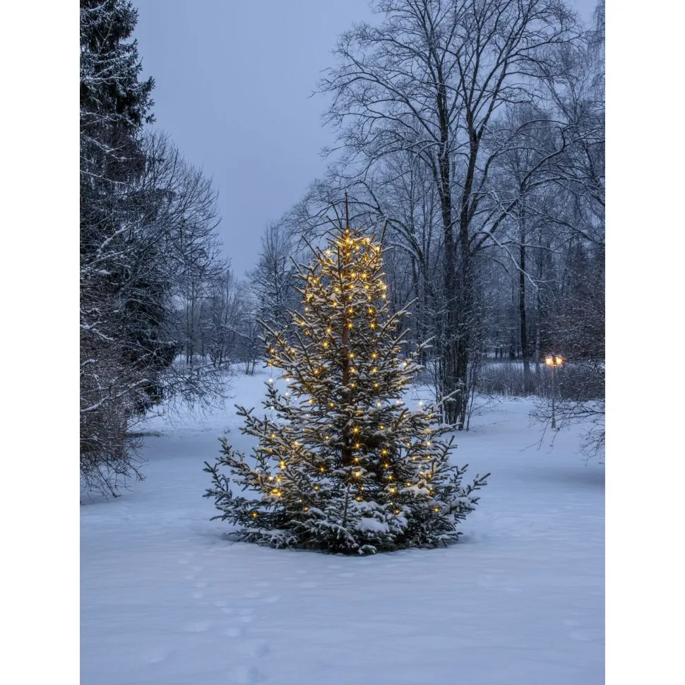 LED-kuusenvalosarja Star Trading Dew Drop Micro, 200cm, vihreä