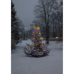 LED-kuusenvalosarja Star Trading Dew Drop Micro, 200cm, vihreä/RGB