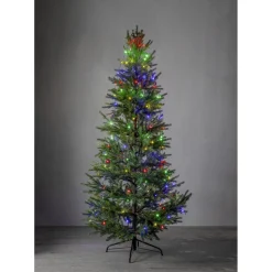 LED-kuusenvalosarja Star Trading Dew Drop Micro, 200cm, vihreä/RGB