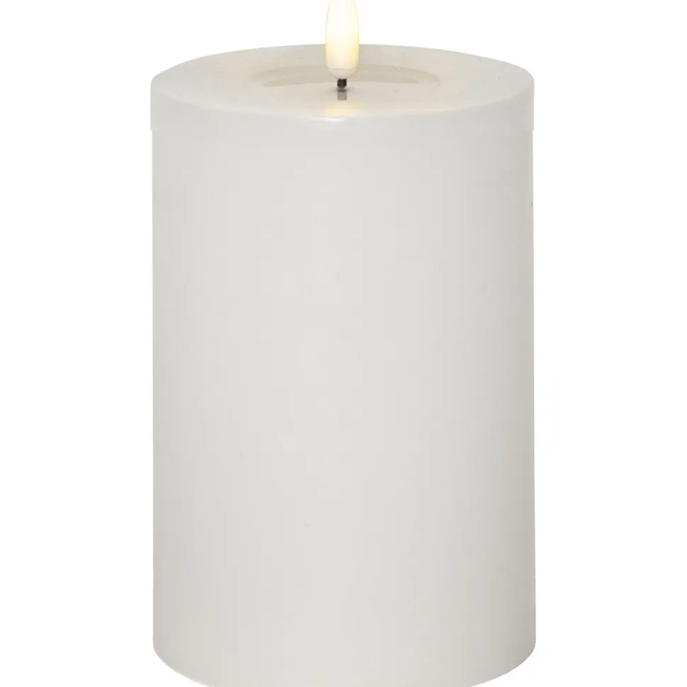 LED-kynttilä Star Trading Flamme Flow Big, 17.5cm, valkoinen