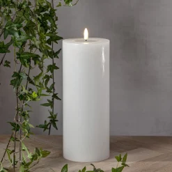 LED-kynttilä Star Trading Flamme Flow Big, 17.5cm, valkoinen