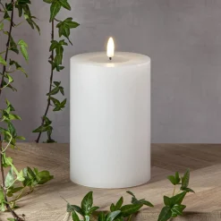 LED-kynttilä Star Trading Flamme Flow Big, 17.5cm, valkoinen