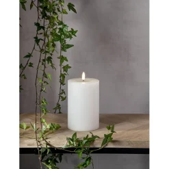 LED-kynttilä Star Trading Flamme Flow Big, 17.5cm, valkoinen
