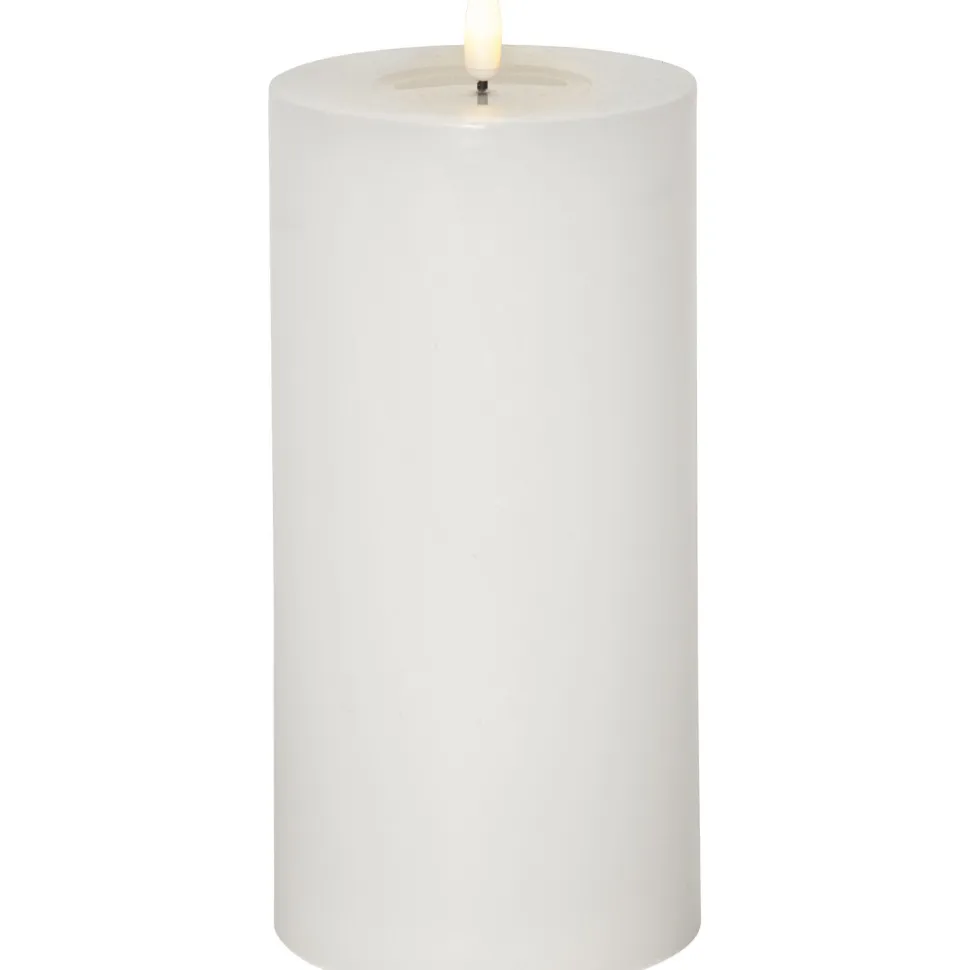 LED-kynttilä Star Trading Flamme Flow Big, 17.5cm, valkoinen