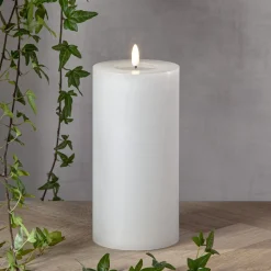 LED-kynttilä Star Trading Flamme Flow Big, 17.5cm, valkoinen