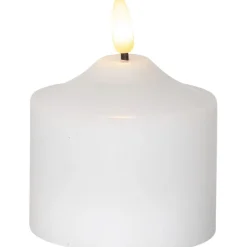 LED-kynttilä Star Trading Flamme, 9.5cm, valkoinen
