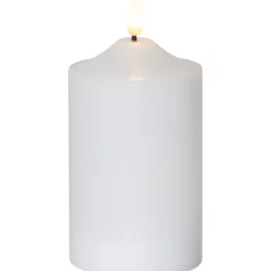 LED-kynttilä Star Trading Flamme, 9.5cm, valkoinen