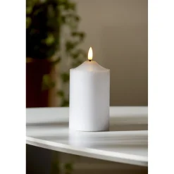 LED-kynttilä Star Trading Flamme, 9.5cm, valkoinen