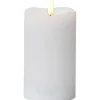 LED-kynttilä Star Trading Flamme, 14cm, valkoinen