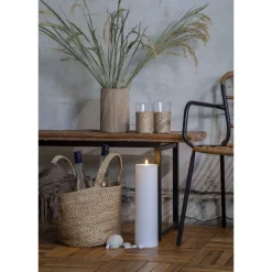 LED-kynttilä Star Trading Flamme Rak, 27.5cm, valkoinen