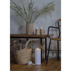 LED-kynttilä Star Trading Flamme Rak, 27.5cm, valkoinen