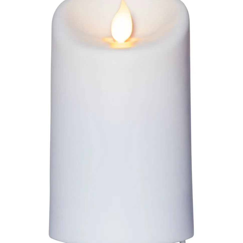 LED-kynttilä Star Trading M-Twinkle, pehmeäreunainen, 12.5cm, valkoinen