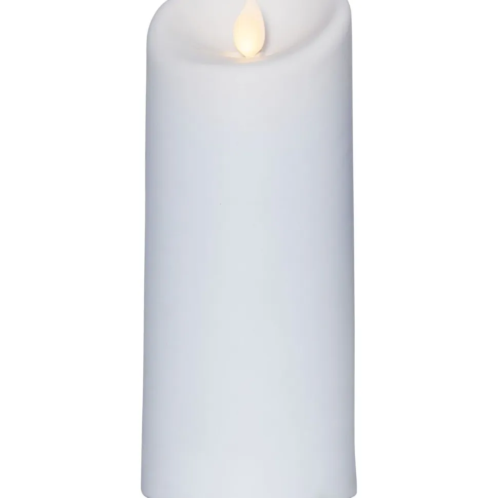LED-kynttilä Star Trading M-Twinkle, pehmeäreunainen, 12.5cm, valkoinen