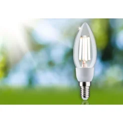 LED-kynttilälamppu Paulmann Eco-Line Candle, E14, 525lm, 2.5W, 4000K, filamentti, kirkas