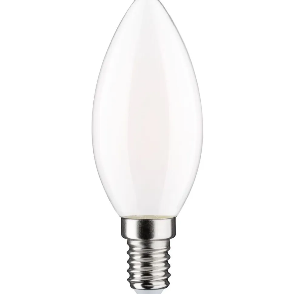 LED-kynttilälamppu Paulmann Classic Candle, E14, 470lm, 4.5W, 2700K, himmennettävä, opaali