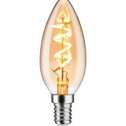 LED-kynttilälamppu Paulmann Vintage Edition Candle, E14, 150lm, 4W, 1800K, himmennettävä, kulta