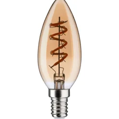 LED-kynttilälamppu Paulmann Vintage Edition Candle, E14, 150lm, 4W, 1800K, himmennettävä, kulta