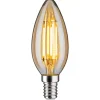 LED-kynttilälamppu Paulmann Vintage Edition Candle, E14, 430lm, 4.7W, 2500K, himmennettävä, kulta