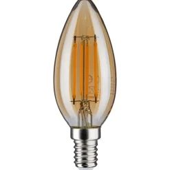 LED-kynttilälamppu Paulmann Vintage Edition Candle, E14, 430lm, 4.7W, 2500K, himmennettävä, kulta