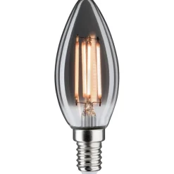 LED-kynttilälamppu Paulmann 1879 Edition Candle, E14, 145lm, 4W, 1800K, filamentti, himmennettävä, savulasi