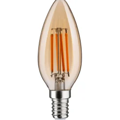 LED-kynttilälamppu Paulmann 1879 Filament E14 450lm 4.9W 1800K 3-Step-Dim himmennettävä kulta